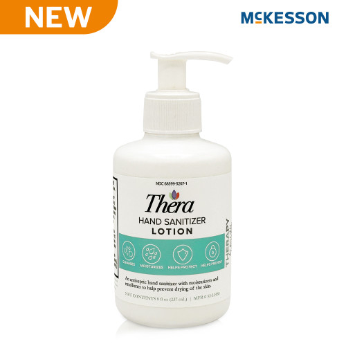 Thera 8 oz. Ethanol Lotion Pump Bottle Hand Sanitizer By McKesson