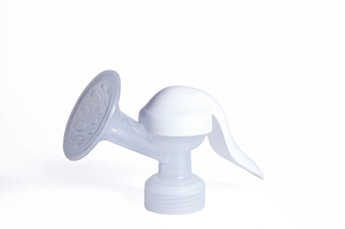 Close up of adapter mechanism for manual pumping