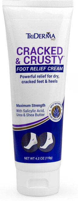 Triderma Cracked & Crusty Healthy Foot Cream 4.2 Oz Tube 93425 