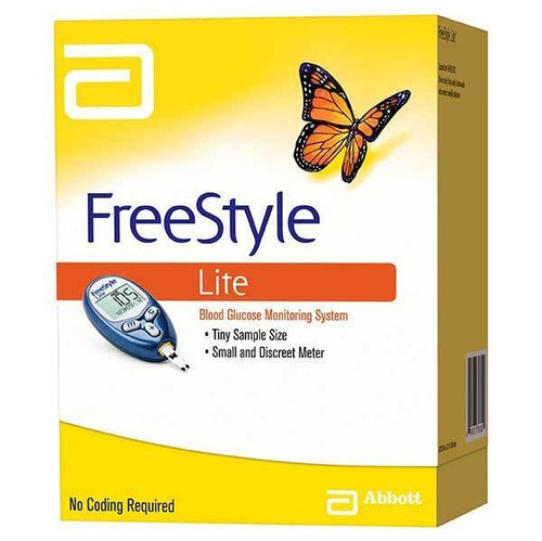 Abbott FreeStyle Lite Glucose Meter Kit [+] - Includes Lancing Device & Lancets