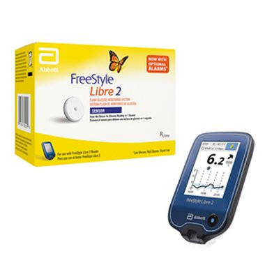 FreeStyle Libre 2 Reader with Sensor Starter Kit for Continuous Glucose Monitoring