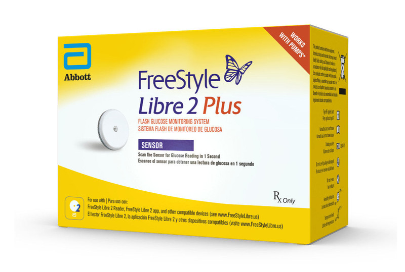 FreeStyle Libre 2 Plus CGM Sensors Works with Insulin Pumps** [ 2 Pack ]