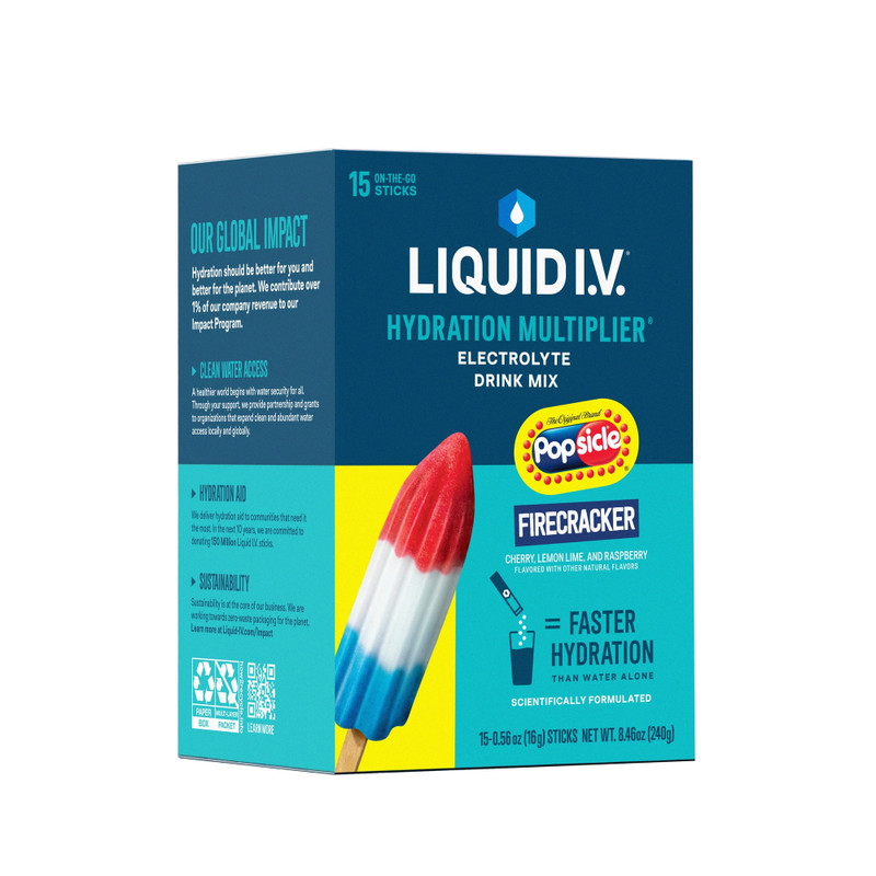 Individual Liquid I.V. stick packs for on-the-go hydration