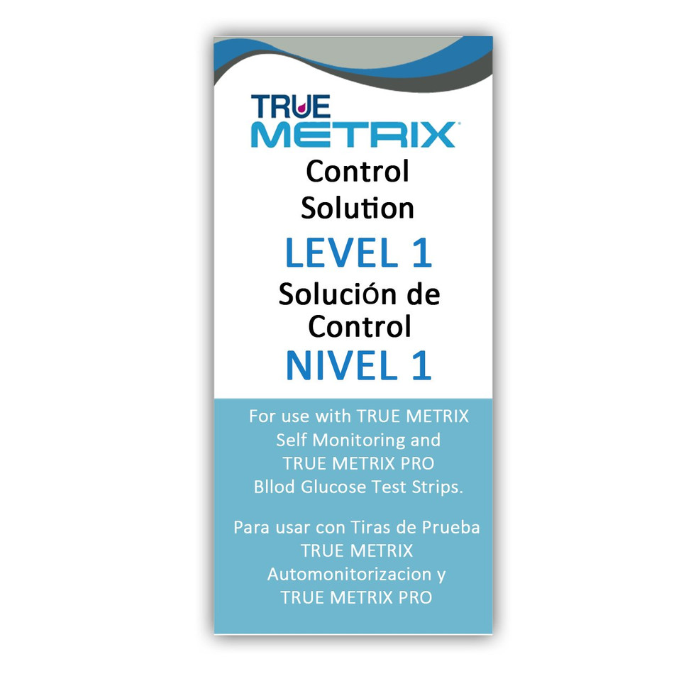 TRUE Metrix Control Solution  - LOW - Level 1 For GLucose Care