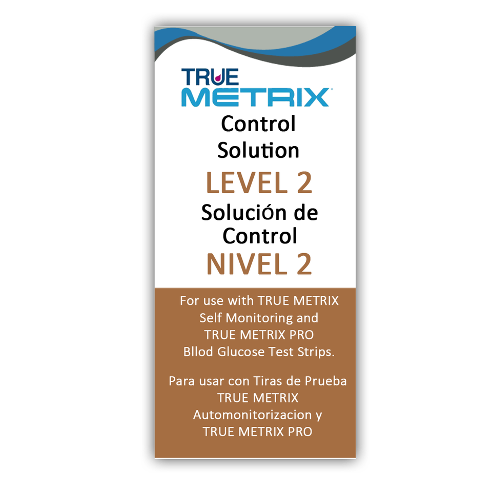 TRUE Metrix Control Solution  - MEDIUM - Level 2 For GLucose Care