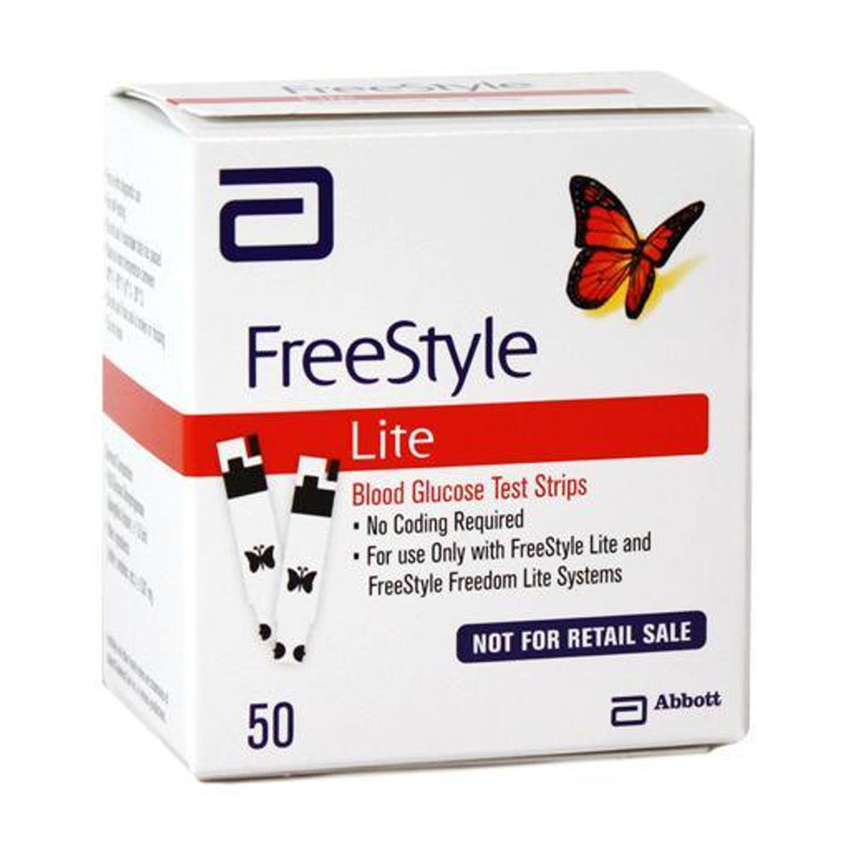 Abbott FreeStyle Lite Meter [+] Freestyle 100 Test Strips, Lancing Device & Lancets For Glucose Care