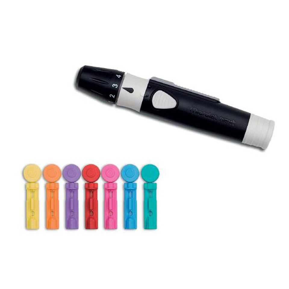  Ascensia Bayer Microlet NEXT Lancing Device [+] Microlet Lancets, Clinilog Log Book For Glucose Care