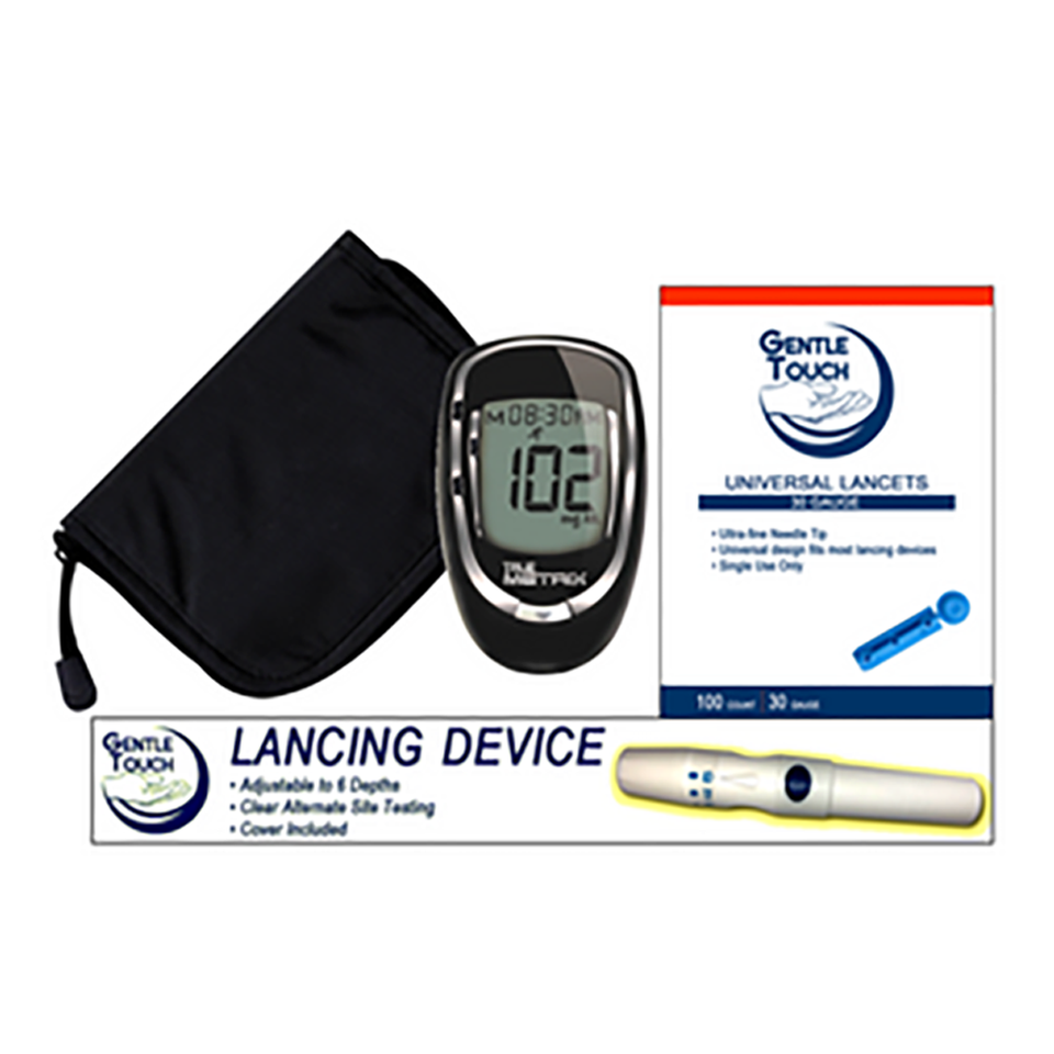 True Metrix Blood Meter [+] Lancing Device & Lancets For Glucose Care