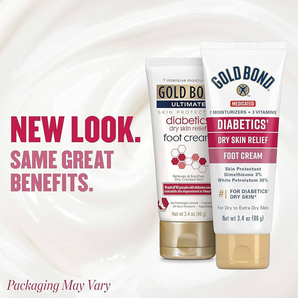 Gold Bond Ultimate Diabetic's Foot Cream 3.4 Oz.