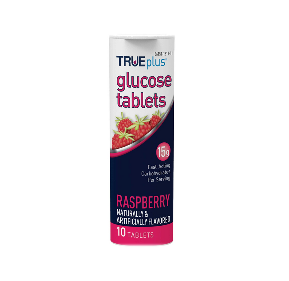 TRUEplus Glucose Tablets Raspberry 10Ct - 3 Pack