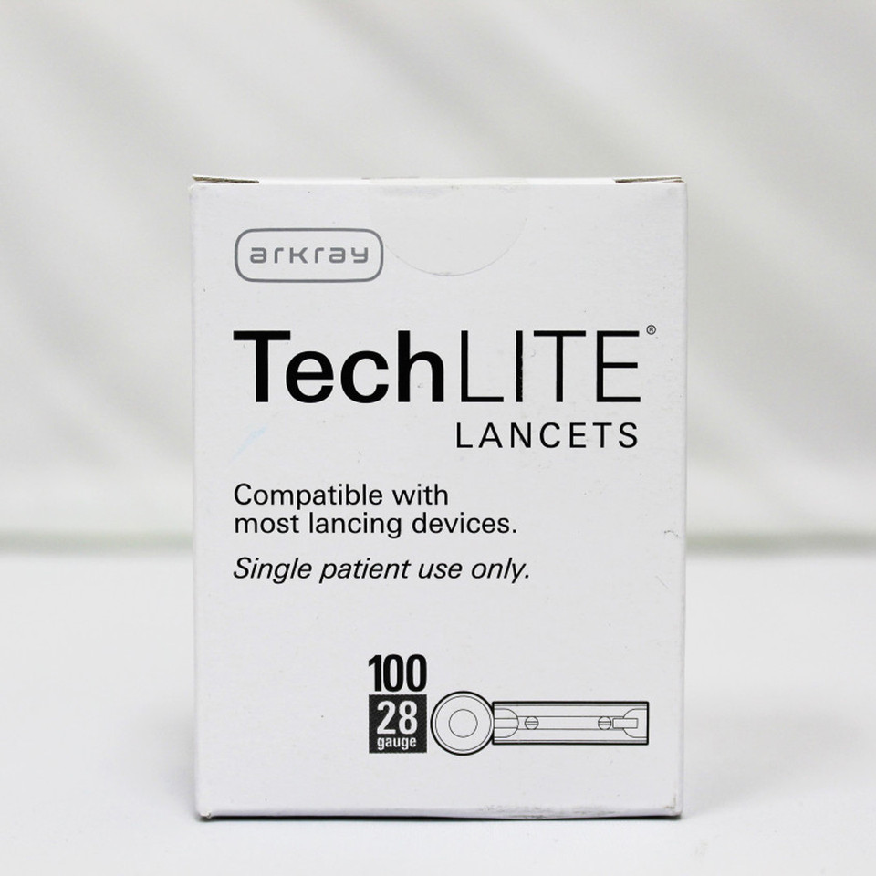 Arkray Tech LITE 100 Lancets 28G - 3 Pack