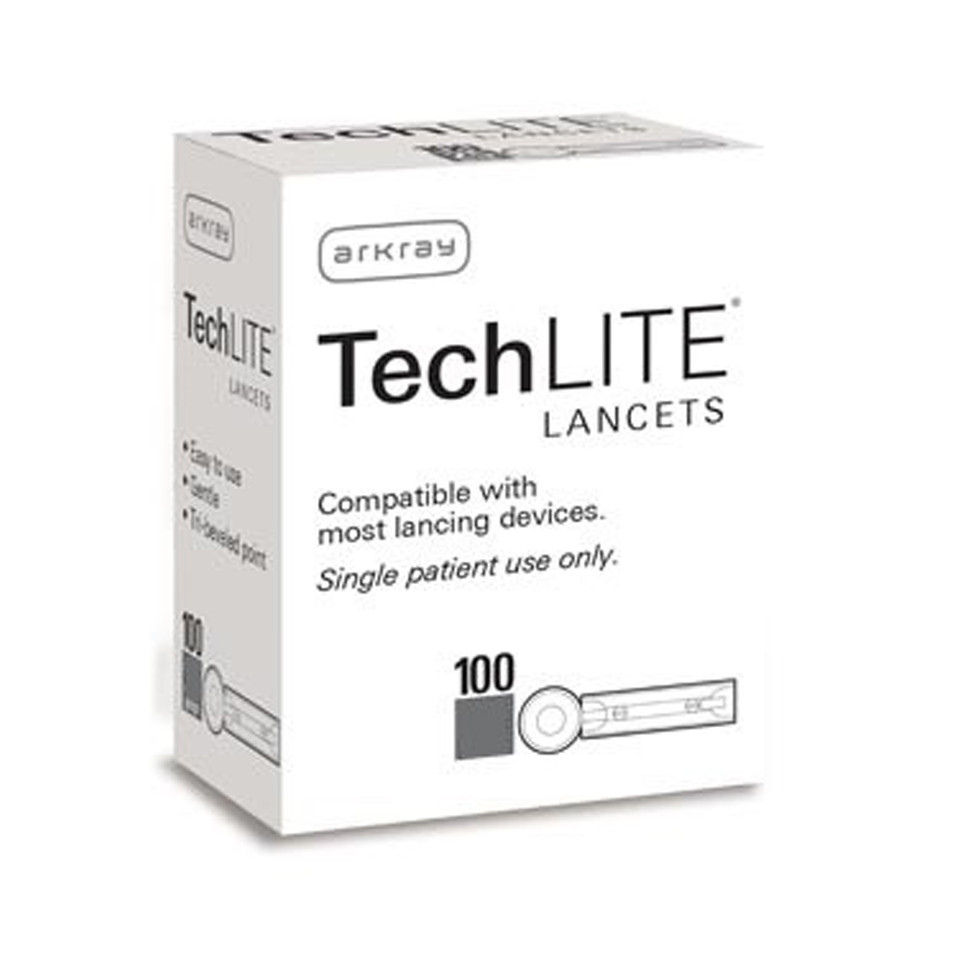 Arkray Tech LITE 100 Lancets 28G - 6 Pack