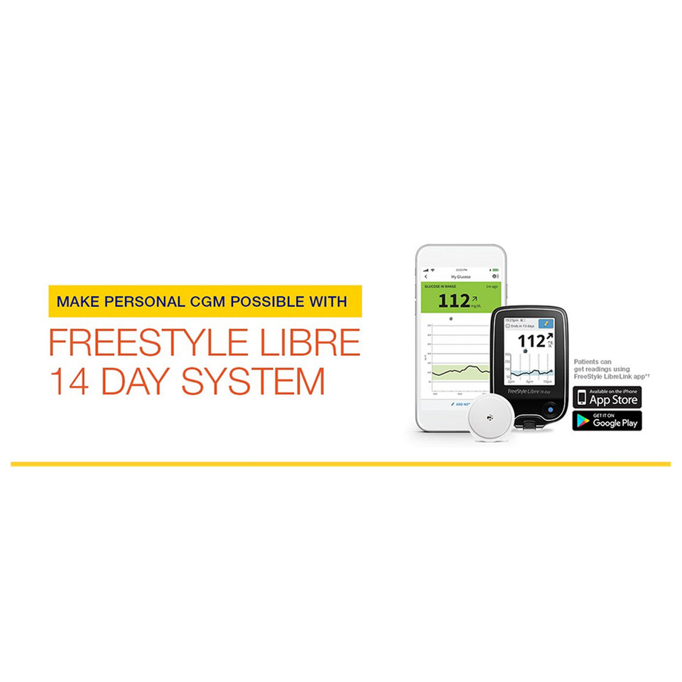FreeStyle Libre 14 Day Sensor For 28 Day Monitoring - 2 Pack - CGM