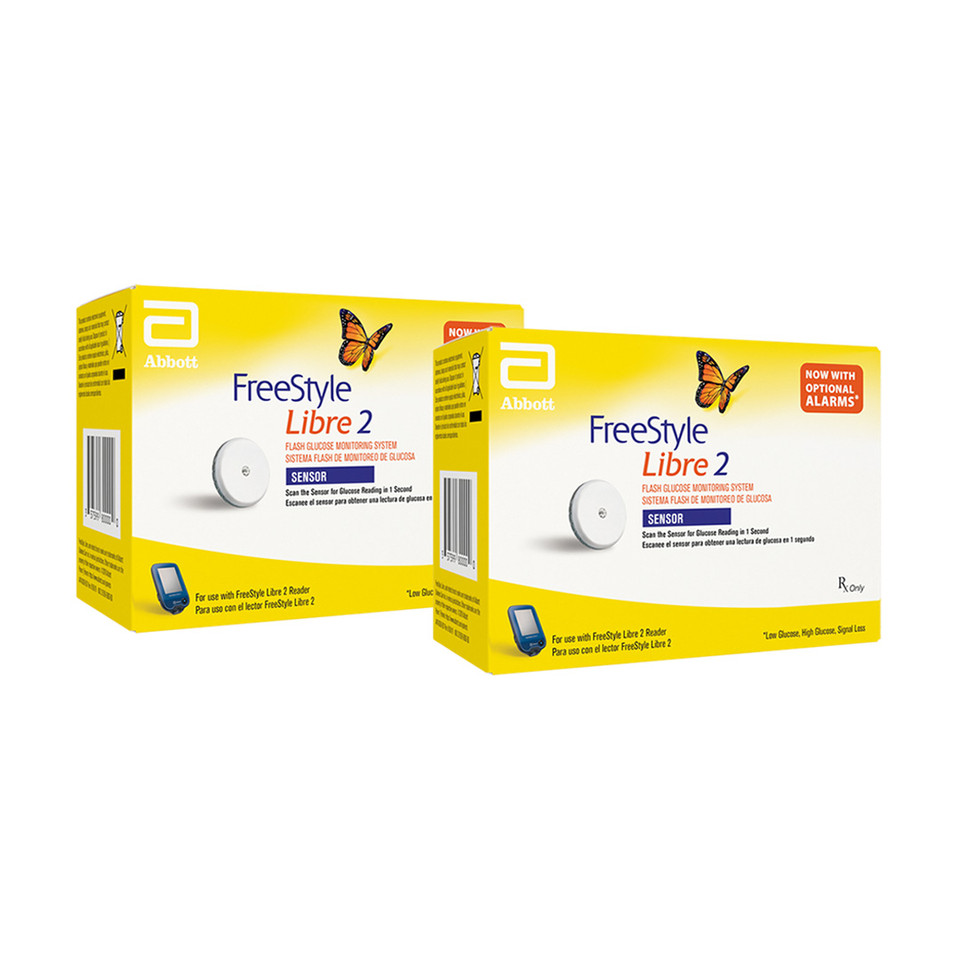 FreeStyle Libre 2 Sensor For 28 Day Monitoring - 2 Pack - CGM