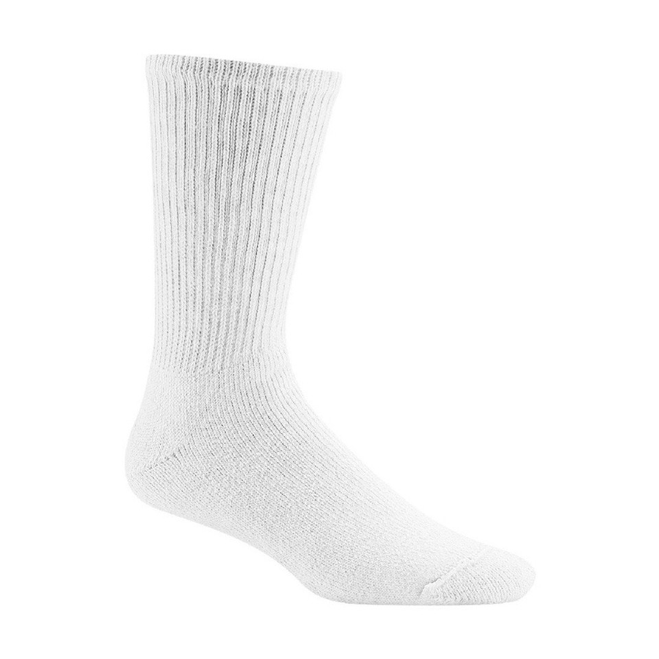 Curative Diagnostics Diabetic Socks Size 10-13 Crew  3 Pair Pack - White
