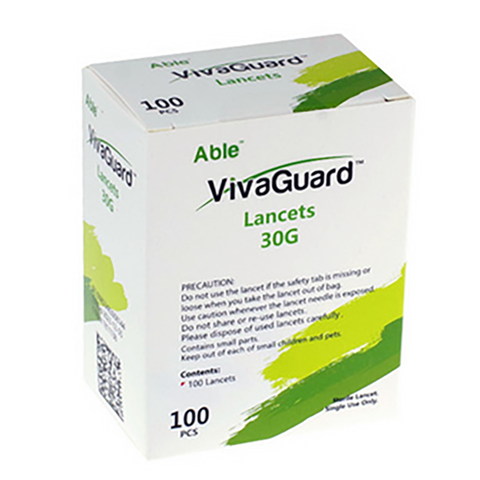 VivaGuard Lancing Device [+] VivaGuard Twist Top Lancets 100 Ct