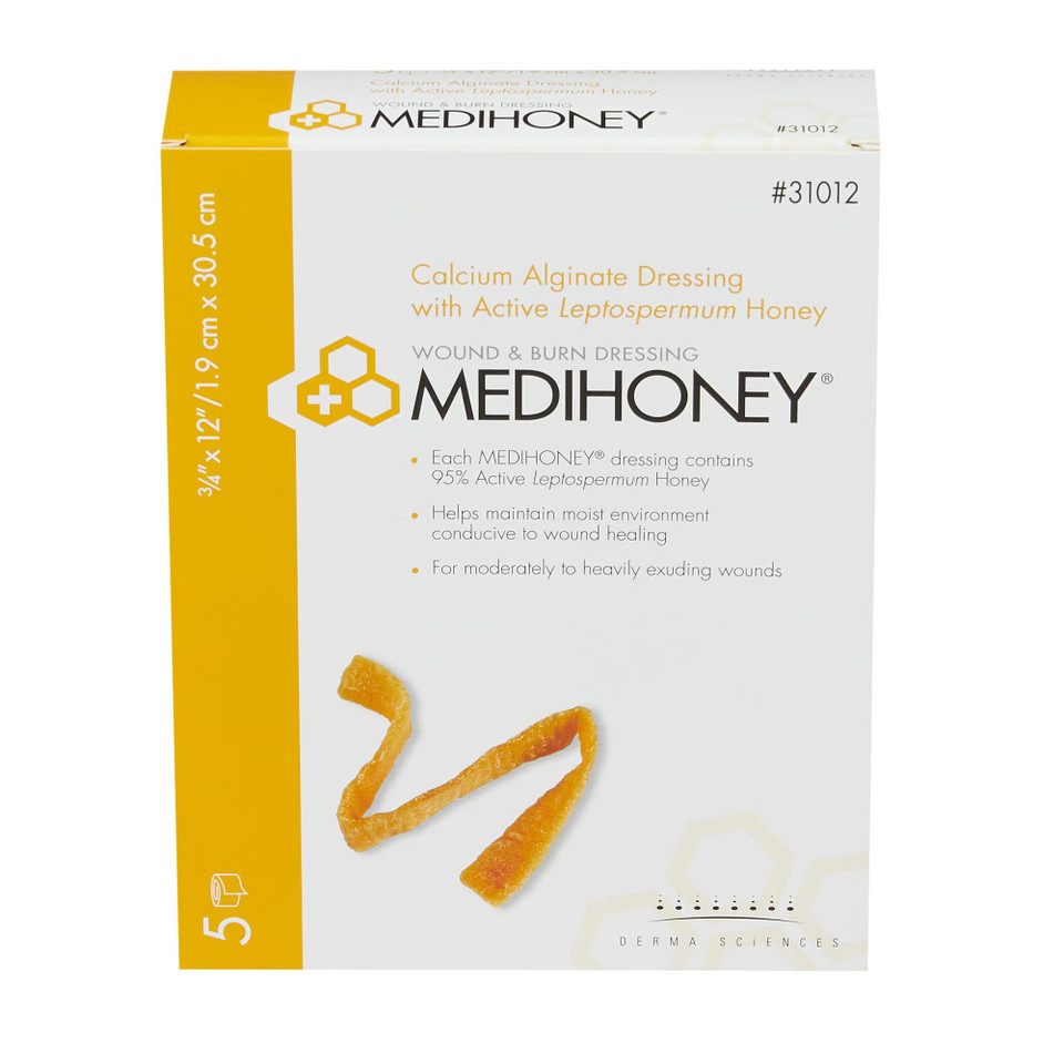 Medihoney Calcium Alginate Dressing 3/4 "X 12" Rope