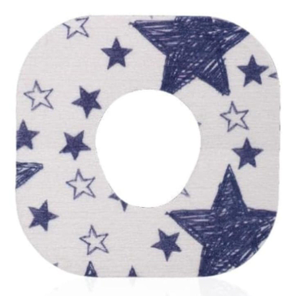 Overt Dexcom CGM Patch -Patriotic Design/Stars and Stripes [ 5 Pack ] For G7 and Stelo
