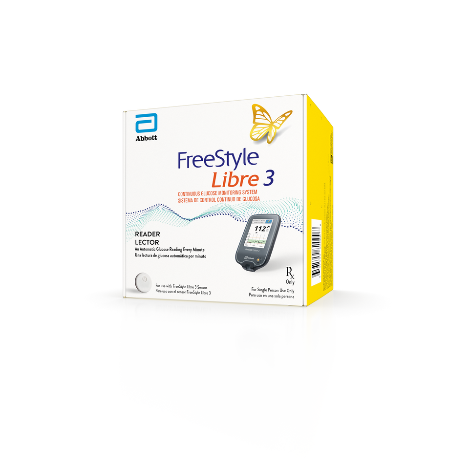 FreeStyle Libre 3 Reader with 2 Libre 3 sensors - 28 days Sensor - CGM