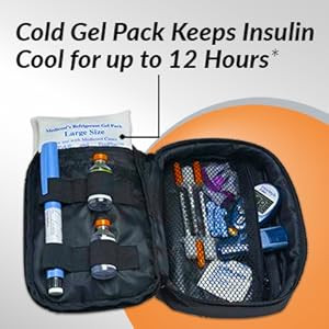 Medicool Diabetic Travel Organizer Plus 5" X 6-1/2" X 2-1/2"
