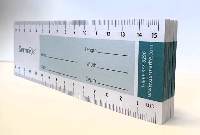 DermaRite Wound Measuring Guide - Package of 50