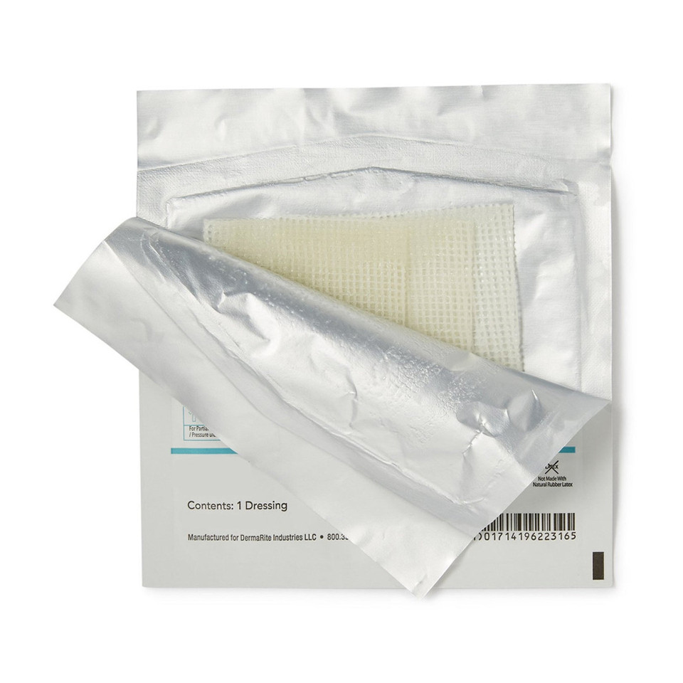 Dermarite Oil Emulsion Non-adherent Wound Dressing, 5" X 9" [ 12 Pack ]