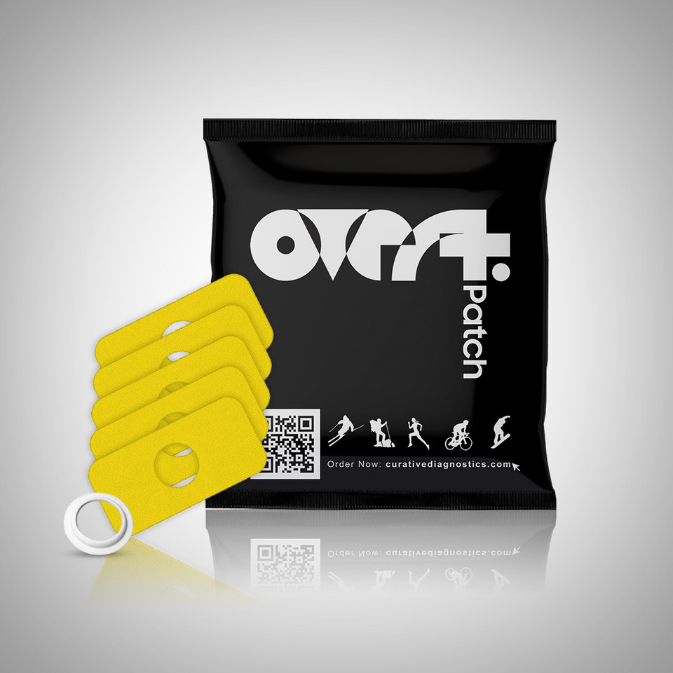 Overt FreeStyle CGM Flexible Patch with Ring - Yellow [5 pack] For Libre or Libre 2