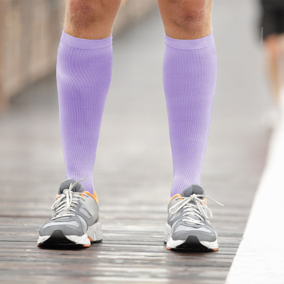 Overt Diabetic Cotton Blend Crew Socks for Optimal Circulatory Flow, Assorted Color 3 Pair Size 9 - 11