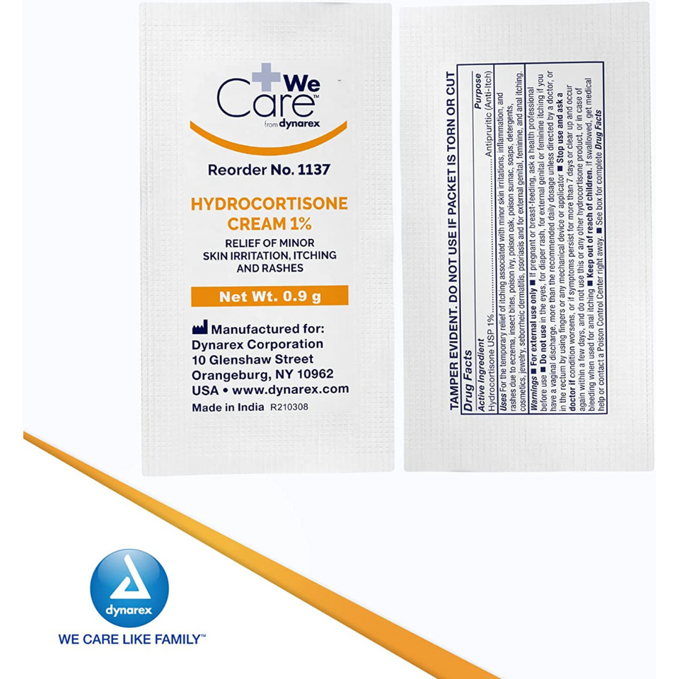 Dynarex 1% Hydrocortisone Cream, 8/9g