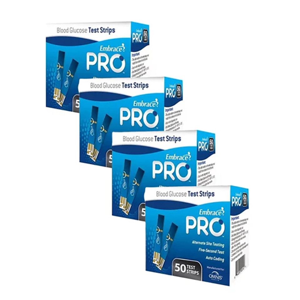 Omnis Health Embrace PRO Blood Glucose Test Strips 200ct