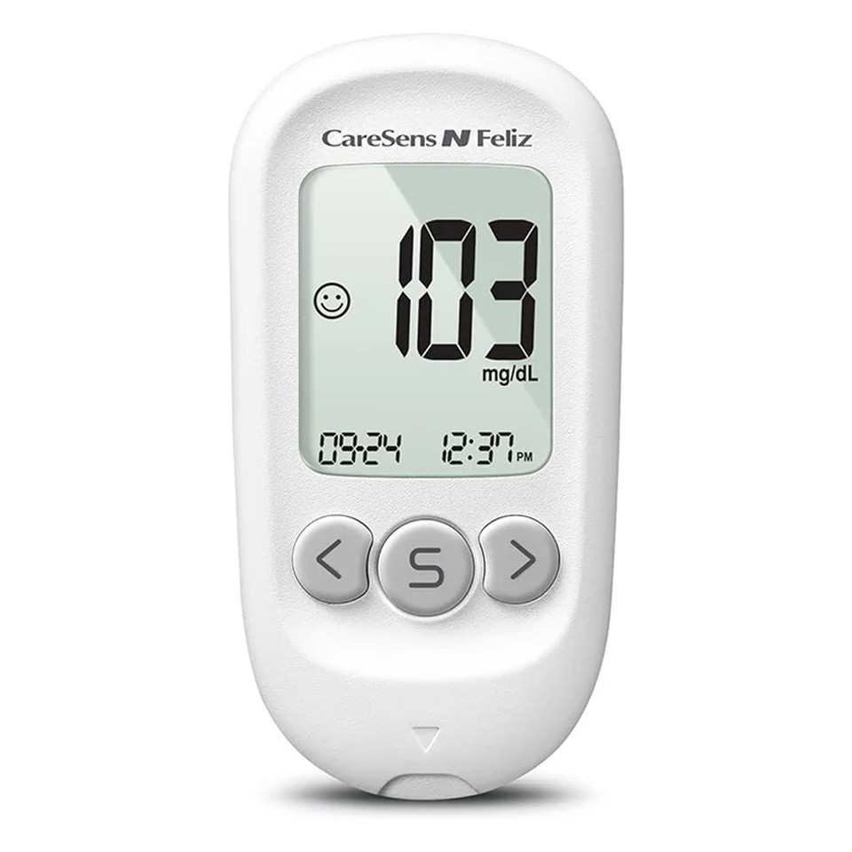 Caresens N Feliz Glucose Meter with 100 Test Strips