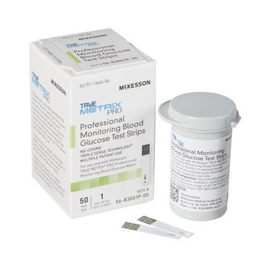 TRUE Metrix Pro Blood Glucose 100 Test Strips By McKesson