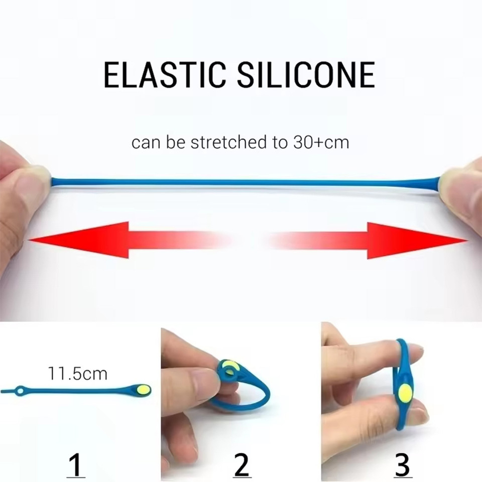 comfortable silicone laces in many colors. Fits all eyelet shoes