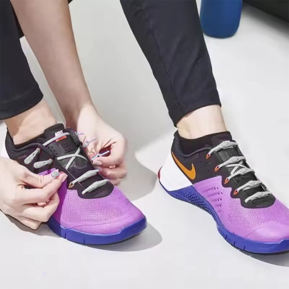 Overt lock & go Quick Shoelace for easy wear Black !2 Straps