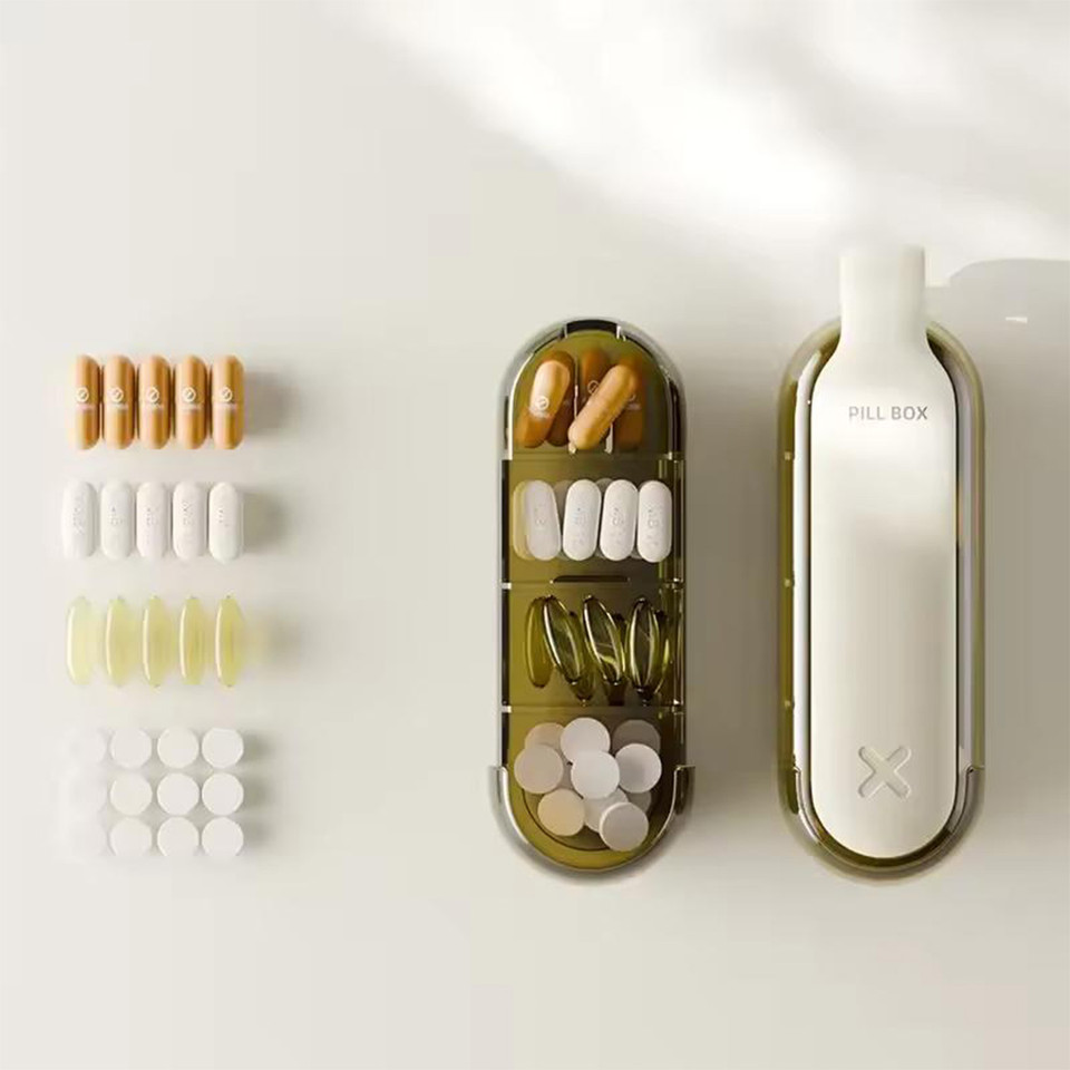 Overt 2 in 1 Portable Pill Remover with Medicine / Pills Assistance Tool
