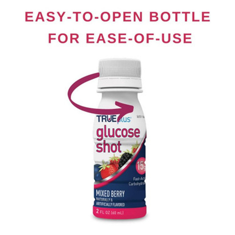 TRUEplus Glucose Shot Mixed Berry Flavor