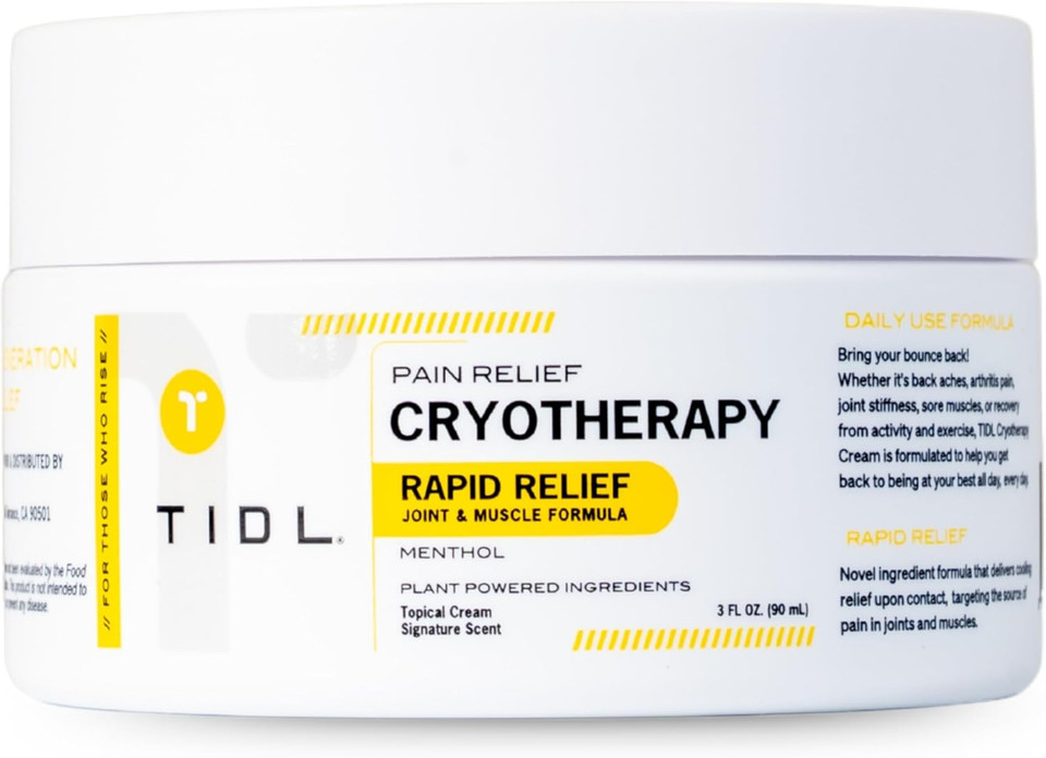 TIDL Sport: Deep Tissue Cooling Cream for Athletes Maximum Pain Relief & Recovery 3 oz