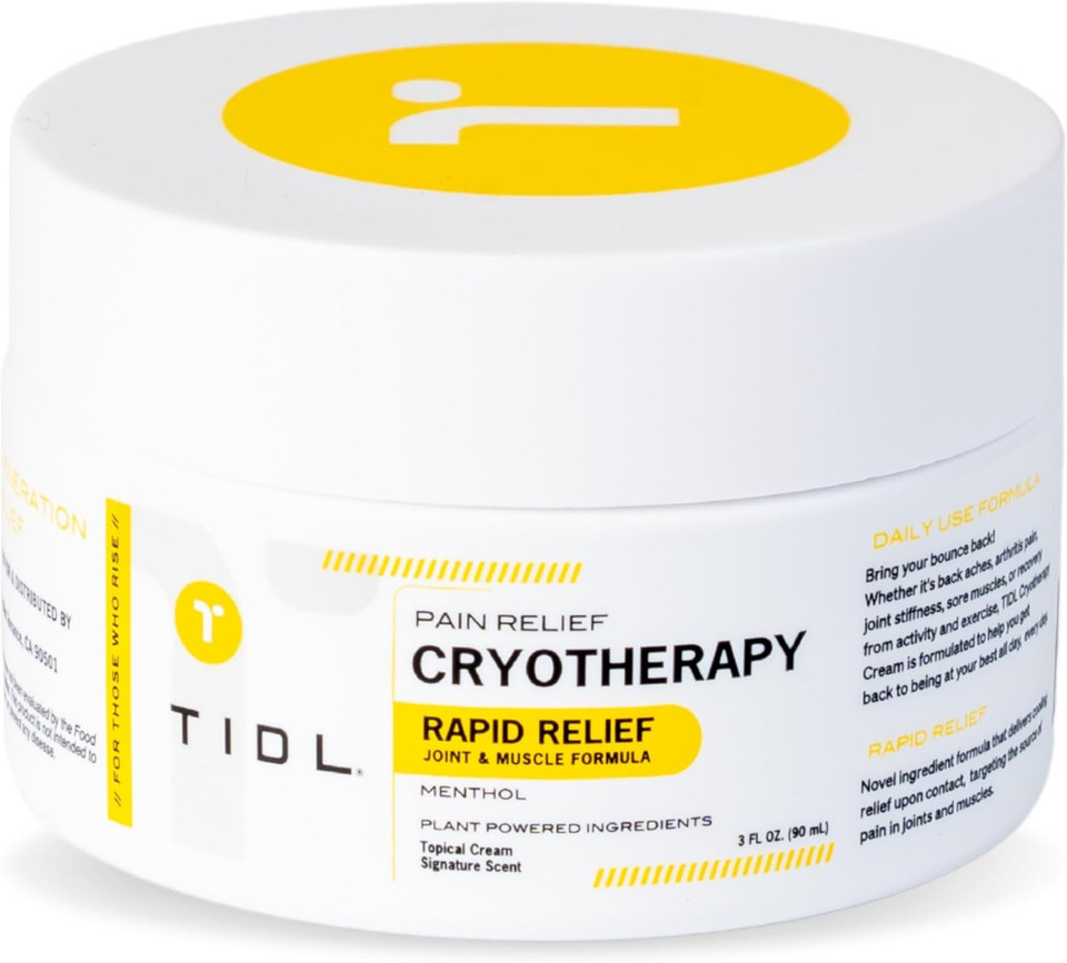 TIDL Sport: Deep Tissue Cooling Cream for Athletes Maximum Pain Relief & Recovery 3 oz