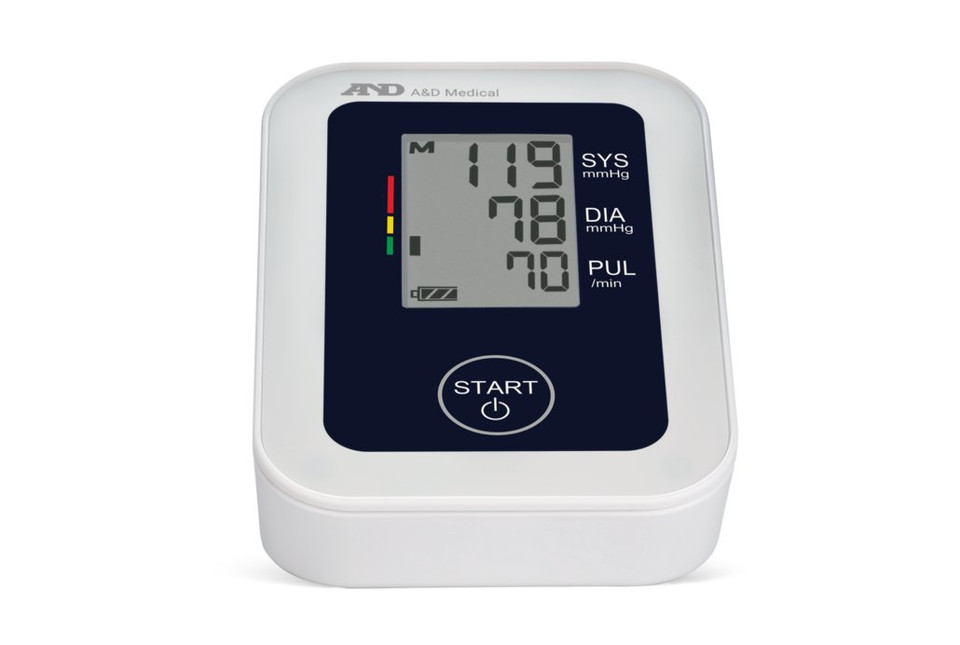 A & D Cuff Blood Pressure Monitor With AC Adaptor 6.3" - 9.4" Small Cuff