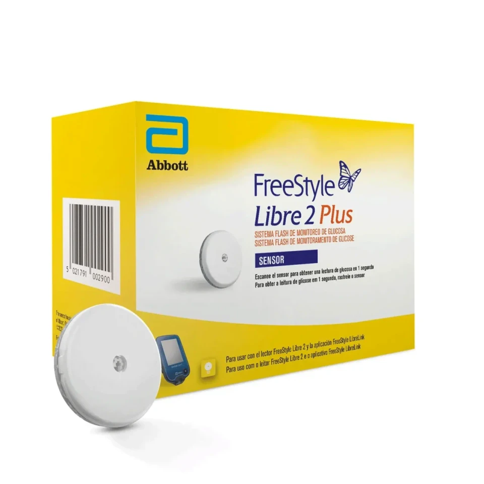 FreeStyle Libre 2 Plus CGM Sensors Works with Insulin Pumps
