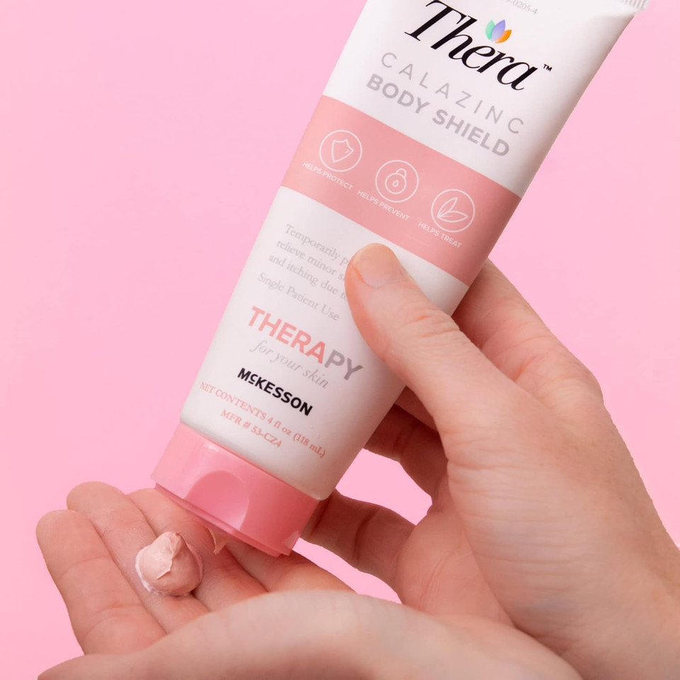 Thera Calazinc Body Shield 4 oz. Tube Scented Cream Skin Protectant By McKesson