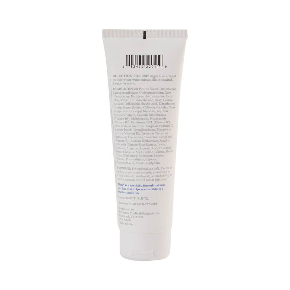 Thera Silicone Skin Guard 4 oz. Tube Unscented Cream Skin Protectant By McKesson