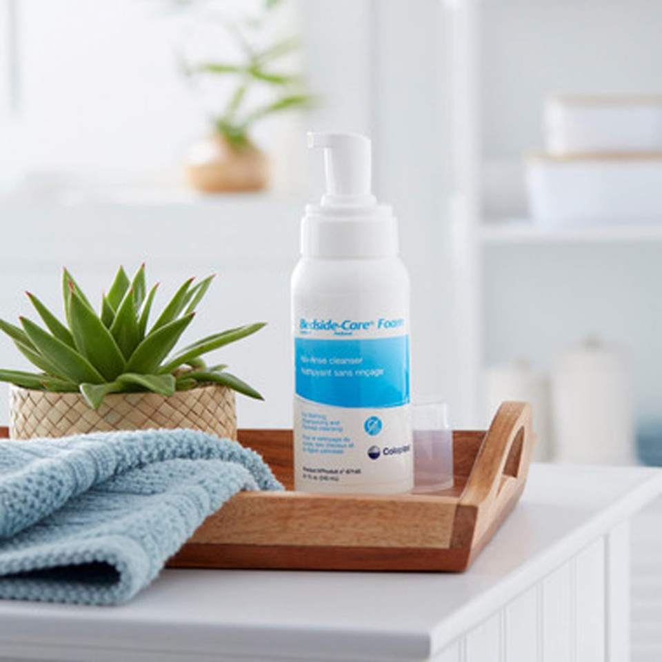 Bedside-Care Rinse-Free Shampoo and Body Wash, Scented, 8.1 oz Pump Bottle