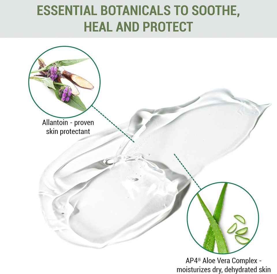 TriDerma Nasal Dryness Relief packaging with ingredient list – free from petrolatum, steroids, and parabens
