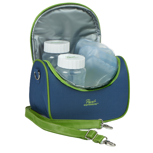Portable electric breast pump with closed system and dual channel design for single or double pumping