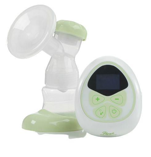 Close up of Drive breast pump controls showing adjustable suction and speed settings