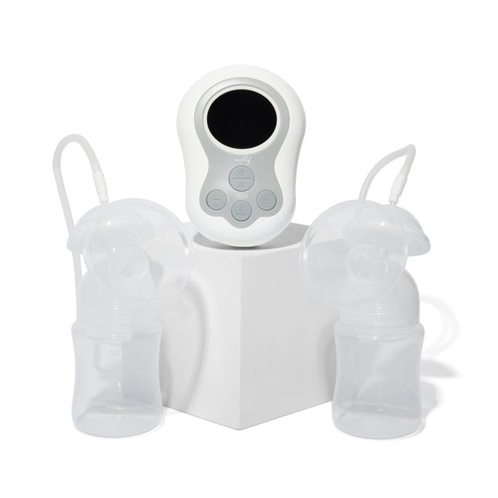 Three breast shield sizes included: 21mm, 24mm, and 27mm for personalized comfortable fit