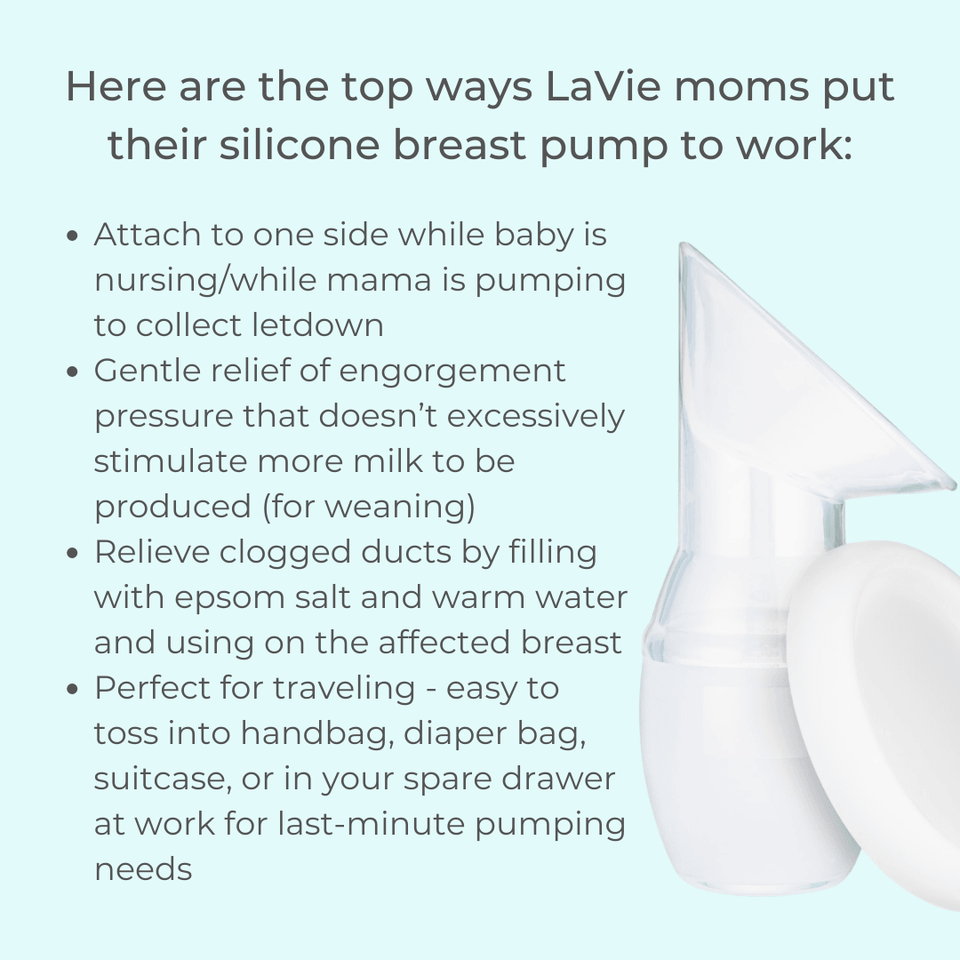Gentle Engorgement Relief: Provides gentle suction to relieve pressure without excessively stimulating milk production, making it ideal for weaning or when you're overly full.