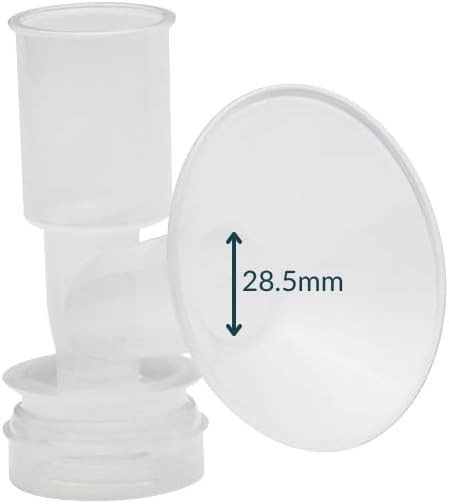 CustomFit flange angled design – improves comfort and milk flow efficiency