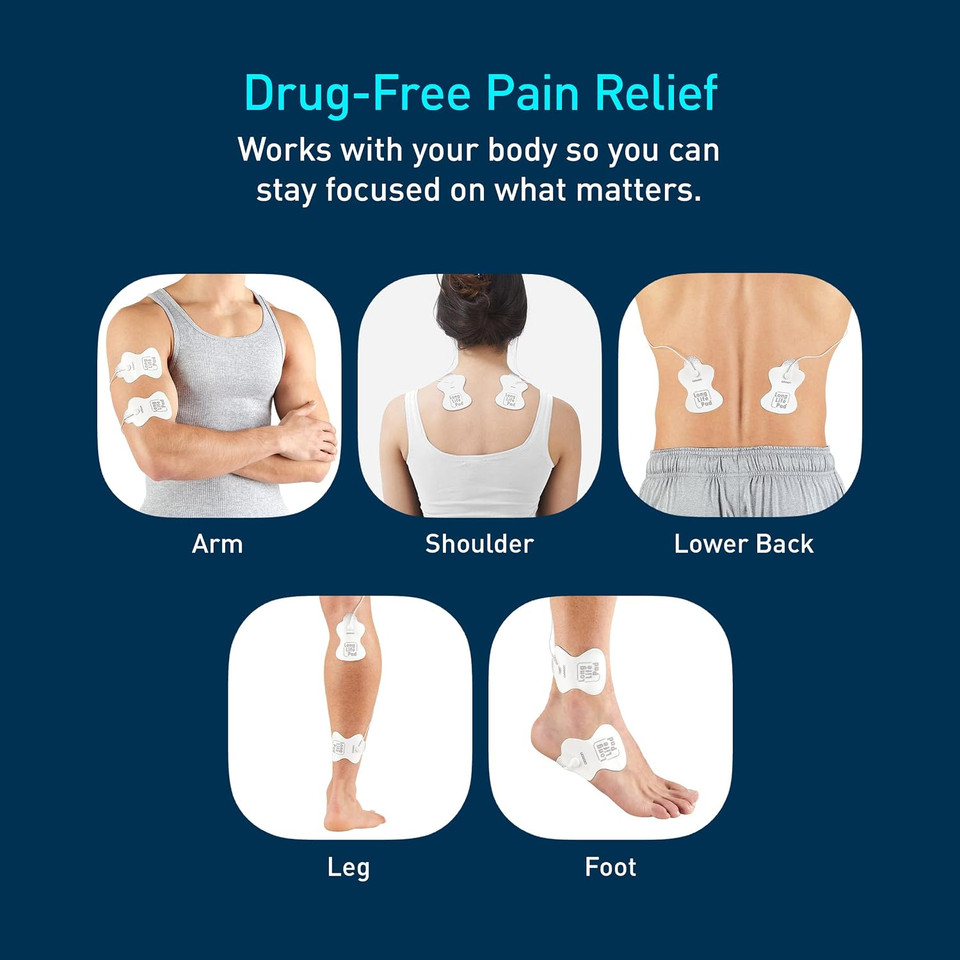 OMRON Pocket Pain Pro TENS Unit in use – trusted by physical therapists for over 40 years